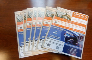 autóbérlés szolnok szórólapok marketing portfólió