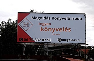 megoldás könyvelő iroda plakát marketing portfólió